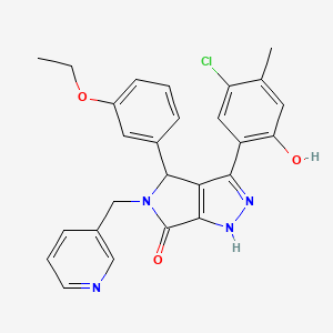 3-(5-chloro-2-hydroxy-4-methylphenyl)-4-(3-ethoxyphenyl)-5-(pyridin-3-ylmethyl)-4,5-dihydropyrrolo[3,4-c]pyrazol-6(2H)-one