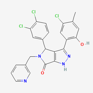 3-(5-chloro-2-hydroxy-4-methylphenyl)-4-(3,4-dichlorophenyl)-5-(pyridin-3-ylmethyl)-4,5-dihydropyrrolo[3,4-c]pyrazol-6(2H)-one