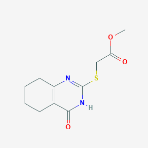 molecular formula C11H14N2O3S B14091625 Methyl [(4-hydroxy-5,6,7,8-tetrahydroquinazolin-2-yl)sulfanyl]acetate 