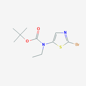 molecular formula C10H15BrN2O2S B14091627 (2-Bromo-thiazol-5-yl)-ethyl-carbamic acid tert-butyl ester 