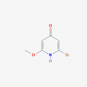 molecular formula C6H6BrNO2 B14091634 2-Bromo-6-methoxypyridin-4-ol 