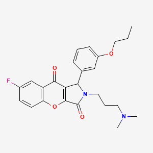 2-[3-(Dimethylamino)propyl]-7-fluoro-1-(3-propoxyphenyl)-1,2-dihydrochromeno[2,3-c]pyrrole-3,9-dione