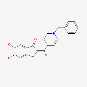 (2Z)-2-[(1-benzyl-3,4-dihydro-2H-pyridin-4-yl)methylidene]-5,6-dimethoxy-3H-inden-1-one