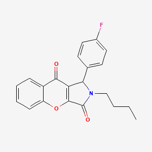 2-Butyl-1-(4-fluorophenyl)-1,2-dihydrochromeno[2,3-c]pyrrole-3,9-dione