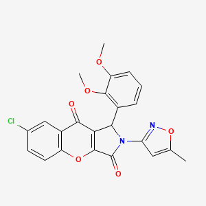 7-Chloro-1-(2,3-dimethoxyphenyl)-2-(5-methyl-1,2-oxazol-3-yl)-1,2-dihydrochromeno[2,3-c]pyrrole-3,9-dione