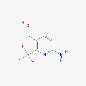 molecular formula C7H7F3N2O B1409172 6-氨基-2-(三氟甲基)吡啶-3-甲醇 CAS No. 1227509-97-8