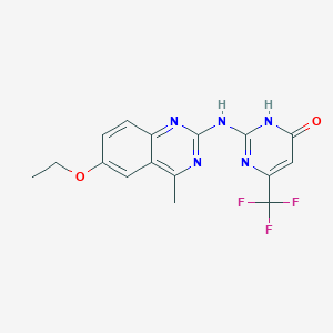 2-[(6-ethoxy-4-methylquinazolin-2-yl)amino]-6-(trifluoromethyl)pyrimidin-4(3H)-one