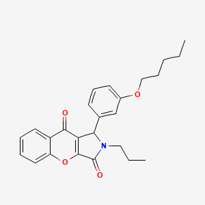 1-[3-(Pentyloxy)phenyl]-2-propyl-1,2-dihydrochromeno[2,3-c]pyrrole-3,9-dione