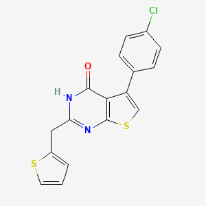 5-(4-chlorophenyl)-2-(thiophen-2-ylmethyl)thieno[2,3-d]pyrimidin-4(3H)-one