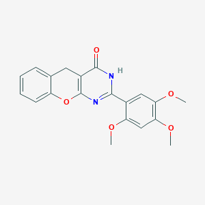 2-(2,4,5-trimethoxyphenyl)-3,5-dihydro-4H-chromeno[2,3-d]pyrimidin-4-one