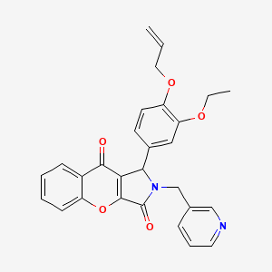 1-[3-Ethoxy-4-(prop-2-en-1-yloxy)phenyl]-2-(pyridin-3-ylmethyl)-1,2-dihydrochromeno[2,3-c]pyrrole-3,9-dione