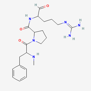 N-Methylphenylalanyl-N-{5-[(diaminomethylidene)amino]-1-oxopentan-2-yl}prolinamide