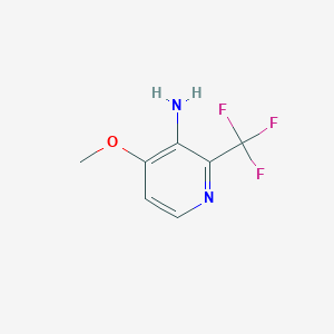 molecular formula C7H7F3N2O B1409182 3-氨基-4-甲氧基-2-(三氟甲基)吡啶 CAS No. 1227581-96-5