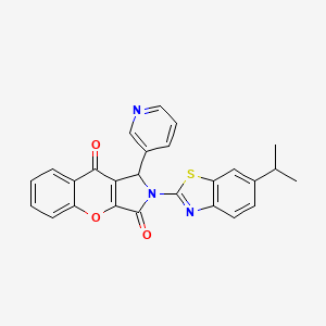 2-[6-(Propan-2-yl)-1,3-benzothiazol-2-yl]-1-(pyridin-3-yl)-1,2-dihydrochromeno[2,3-c]pyrrole-3,9-dione