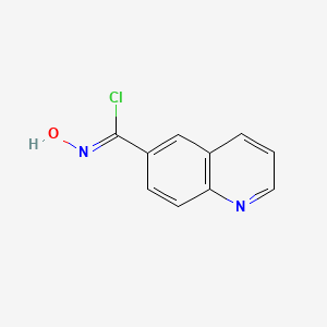 molecular formula C10H7ClN2O B1409187 N-羟基喹啉-6-羰基氯化物 CAS No. 748709-00-4