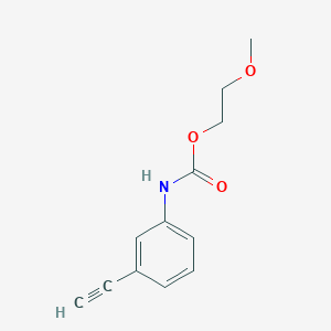 molecular formula C12H13NO3 B1409190 2-Methoxyethyl (3-ethynylphenyl)carbamate CAS No. 1816945-63-7