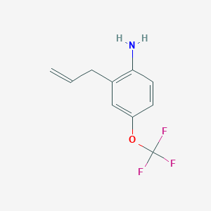 molecular formula C10H10F3NO B1409191 2-烯丙基-4-(三氟甲氧基)苯胺 CAS No. 1627999-19-2