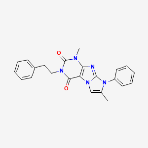 1,7-dimethyl-8-phenyl-3-(2-phenylethyl)-1H-imidazo[2,1-f]purine-2,4(3H,8H)-dione