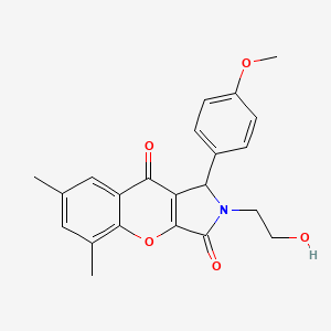 2-(2-Hydroxyethyl)-1-(4-methoxyphenyl)-5,7-dimethyl-1,2-dihydrochromeno[2,3-c]pyrrole-3,9-dione