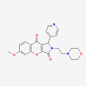 6-Methoxy-2-[2-(morpholin-4-yl)ethyl]-1-(pyridin-4-yl)-1,2-dihydrochromeno[2,3-c]pyrrole-3,9-dione