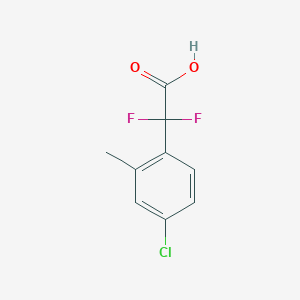 molecular formula C9H7ClF2O2 B1409202 2-(4-氯-2-甲基苯基)-2,2-二氟乙酸 CAS No. 1823995-88-5