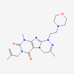 3,9-dimethyl-7-(2-methylallyl)-1-(2-morpholinoethyl)-7,9-dihydro-[1,2,4]triazino[3,4-f]purine-6,8(1H,4H)-dione