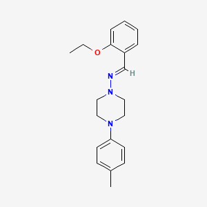 N-[(E)-(2-ethoxyphenyl)methylidene]-4-(4-methylphenyl)piperazin-1-amine