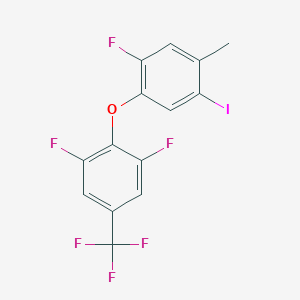 1,3-Difluoro-2-(2-fluoro-5-iodo-4-methyl-phenoxy)-5-(trifluoromethyl)benzene