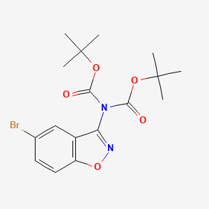 tert-butyl N-(5-bromo-1,2-benzoxazol-3-yl)-N-[(tert-butoxy)carbonyl]carbamate