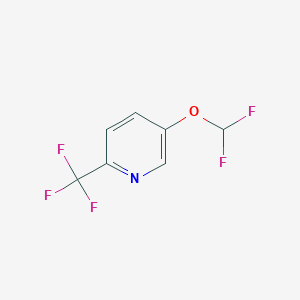 B1409208 5-Difluoromethoxy-2-(trifluoromethyl)pyridine CAS No. 1214341-40-8