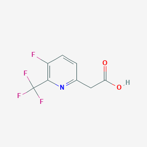 B1409210 5-Fluoro-6-(trifluoromethyl)pyridine-2-acetic acid CAS No. 1214362-15-8
