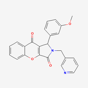 1-(3-Methoxyphenyl)-2-(pyridin-3-ylmethyl)-1,2-dihydrochromeno[2,3-c]pyrrole-3,9-dione