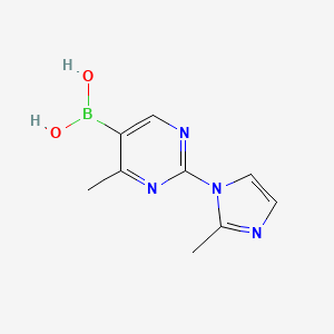 (4-Methyl-2-(2-methyl-1H-imidazol-1-yl)pyrimidin-5-yl)boronic acid