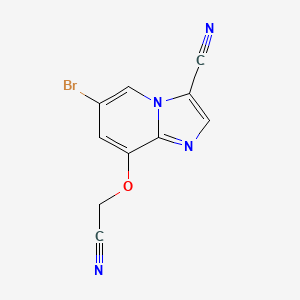 B1409214 6-Bromo-8-(cyanomethoxy)imidazo[1,2-a]pyridine-3-carbonitrile CAS No. 1809865-26-6
