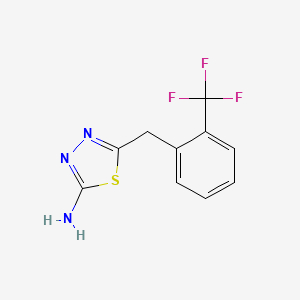 5-[[2-(Trifluoromethyl)phenyl]methyl]-1,3,4-thiadiazol-2-amine