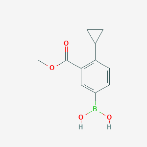 (4-Cyclopropyl-3-(methoxycarbonyl)phenyl)boronic acid