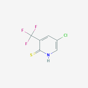 B1409218 5-Chloro-2-mercapto-3-(trifluoromethyl)pyridine CAS No. 121307-81-1