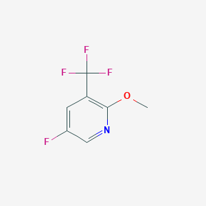 B1409219 5-Fluoro-2-methoxy-3-(trifluoromethyl)pyridine CAS No. 1214351-11-7