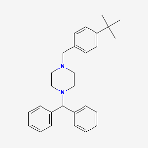 B1409222 1-Benzhydryl-4-(4-(tert-butyl)benzyl)piperazine CAS No. 873395-54-1