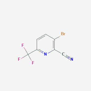 B1409224 3-Bromo-6-(trifluoromethyl)picolinonitrile CAS No. 1211583-96-8