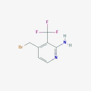 B1409225 2-Amino-4-bromomethyl-3-(trifluoromethyl)pyridine CAS No. 1227508-24-8