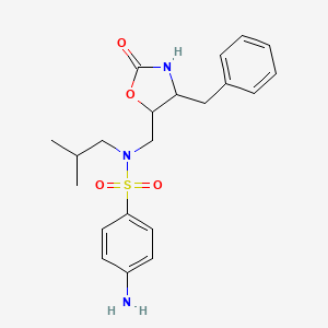 4-Amino-N-(2-methylpropyl)-N-[[(4S,5R)-2-oxo-4-(phenylmethyl)-5-oxazolidinyl]methyl]-benzenesulfonamide