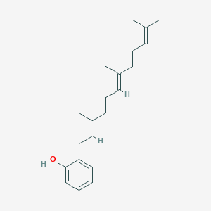 molecular formula C21H30O B14092369 2-[(2E,6E)-3,7,11-Trimethyldodeca-2,6,10-trien-1-YL]phenol 