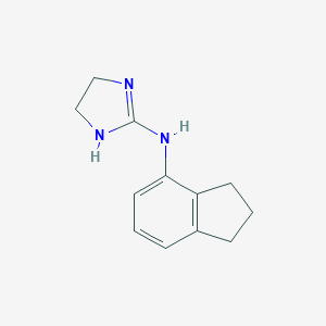 molecular formula C₁₂H₁₅N₃ B140924 Indanazoline CAS No. 40507-78-6