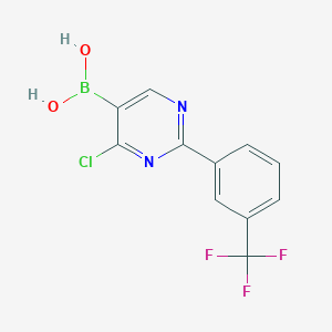 (4-Chloro-2-(3-(trifluoromethyl)phenyl)pyrimidin-5-yl)boronic acid