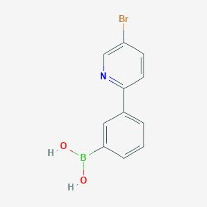 molecular formula C11H9BBrNO2 B14092464 (3-(5-Bromopyridin-2-yl)phenyl)boronic acid 