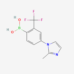 (4-(2-Methyl-1H-imidazol-1-yl)-2-(trifluoromethyl)phenyl)boronic acid