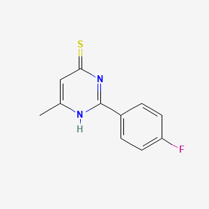 2-(4-fluorophenyl)-6-methylpyrimidine-4(3H)-thione