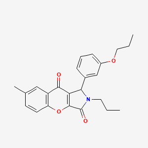 7-Methyl-1-(3-propoxyphenyl)-2-propyl-1,2-dihydrochromeno[2,3-c]pyrrole-3,9-dione