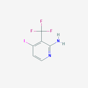 molecular formula C6H4F3IN2 B1409259 4-碘-3-(三氟甲基)吡啶-2-胺 CAS No. 1227581-85-2